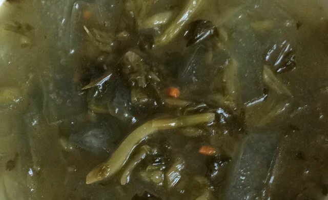 粉皮炒咸菜