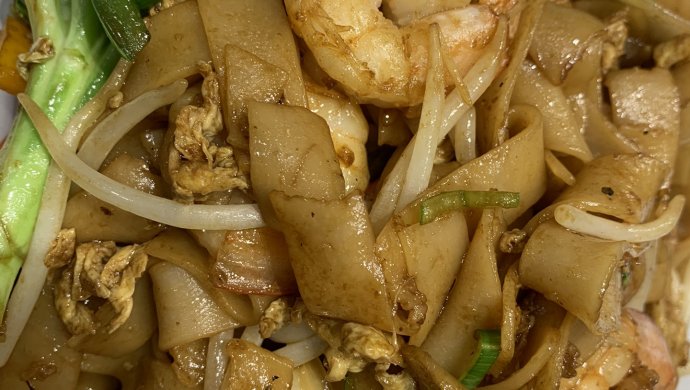 干炒虾河粉