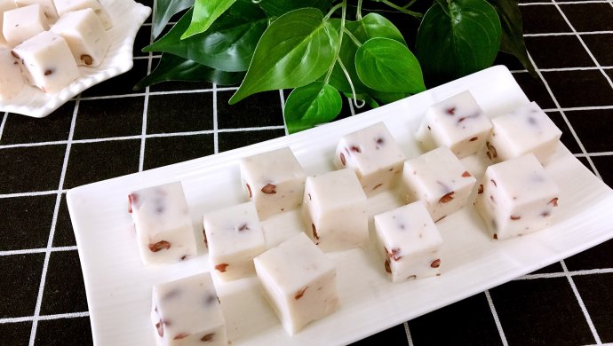 红豆椰浆糕～夏日快手甜品