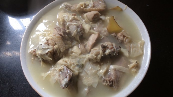 豆油皮鸡汤