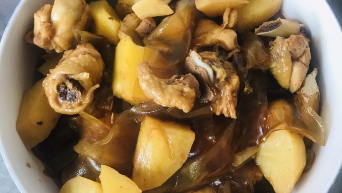 土豆粉皮鸡腿