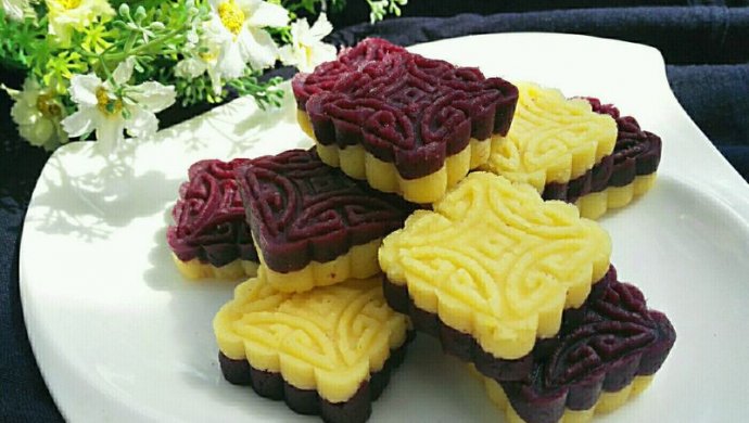 紫薯绿豆糕（免炒制）