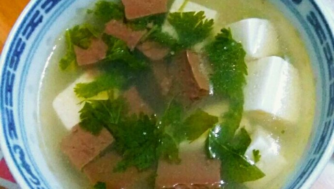 鸭血豆腐汤
