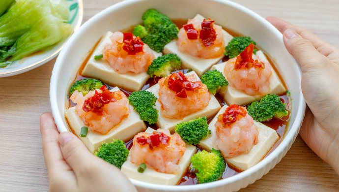 百花蒸豆腐｜滑嫩鲜香
