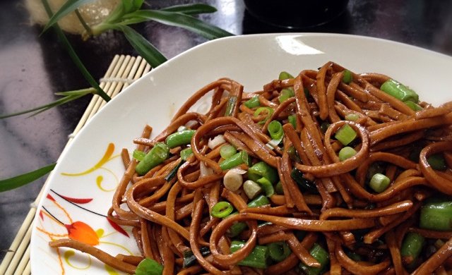 素食之――五香豆丝炒豆角