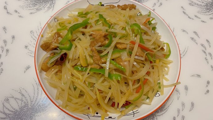 酸辣泡菜土豆丝炒肉
