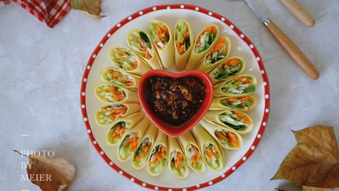 三丝豆皮卷