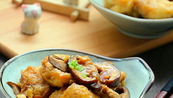 肉末香菇豆腐泡