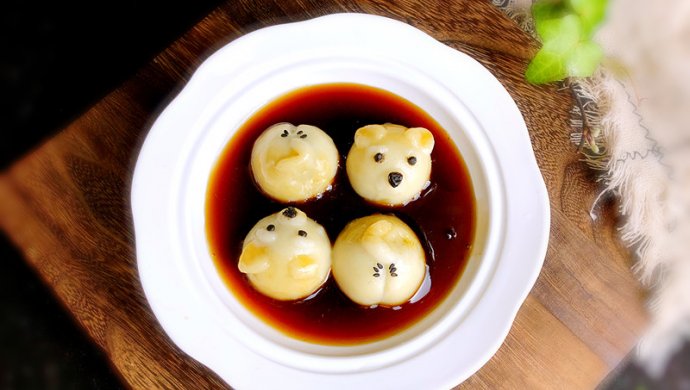 黑芝麻豆腐汤圆