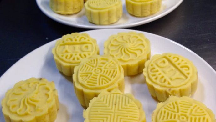 红豆馅绿豆糕（无油）