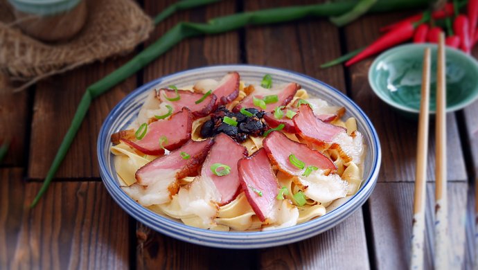 咸肉蒸千张
