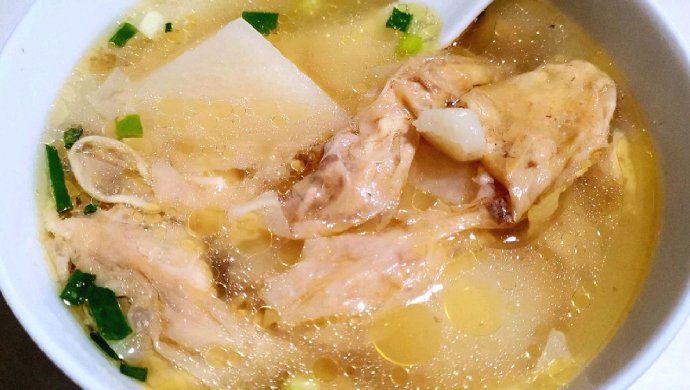 山药鸡汤豆腐衣