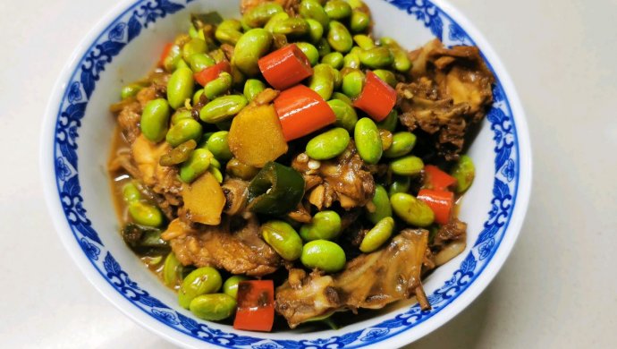 青红椒毛豆鸡架