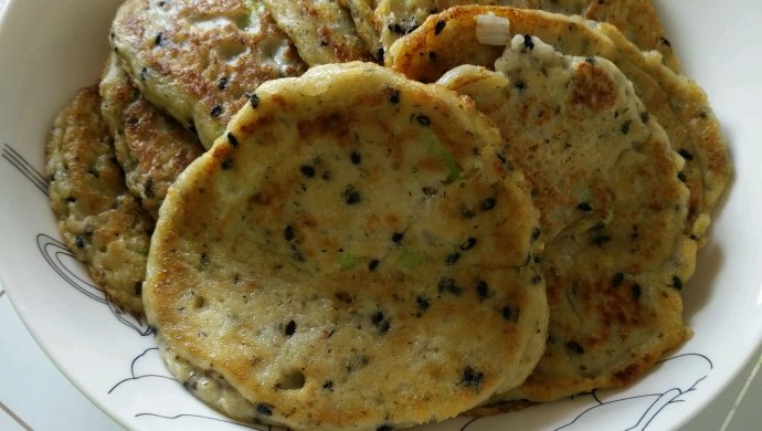 豆渣饼、葱花豆渣饼