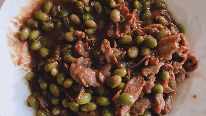 绿豆酱炒肉，超好吃