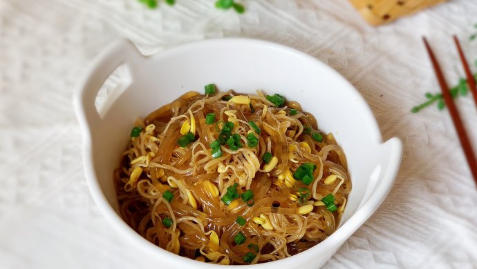 粉条炒豆芽