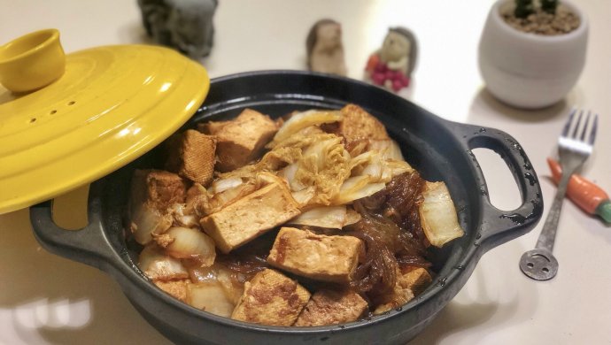 白菜豆腐粉丝煲