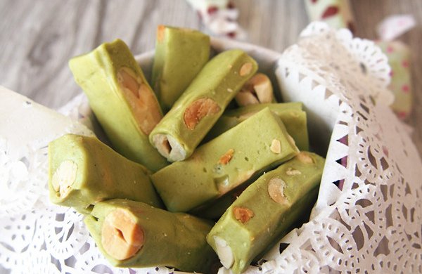 抹茶牛轧糖+