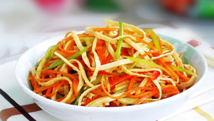 豆腐皮拌三丝