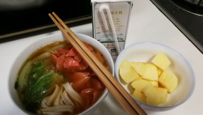 好吃的快手广式家常汤河粉
