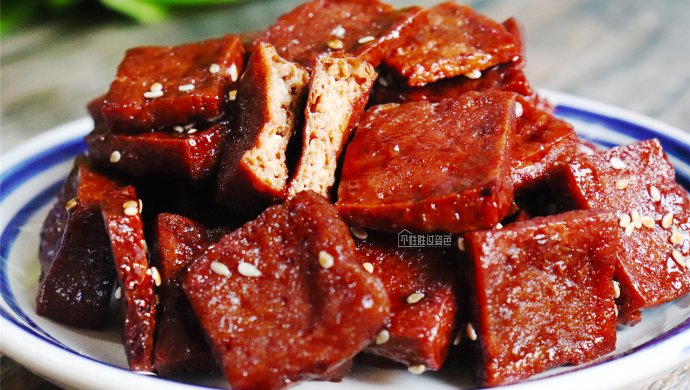 上海特色小吃――蜜汁豆干