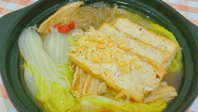 超鲜粉条白玉豆腐汤