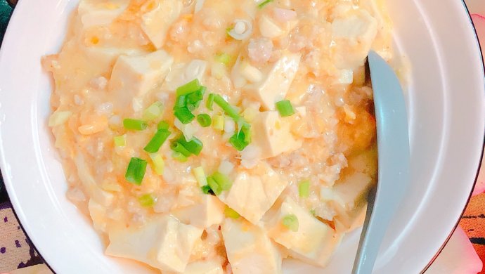 咸蛋黄肉末豆腐
