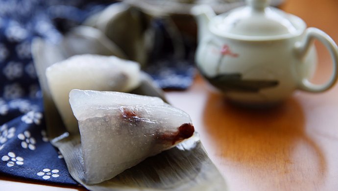 甜蜜红豆水晶粽