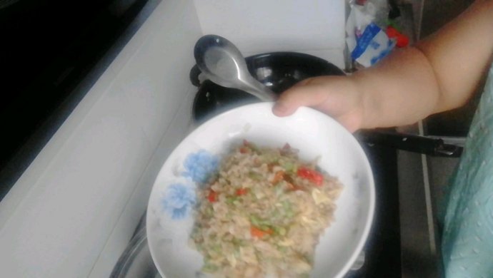 滑蛋时蔬炒饭