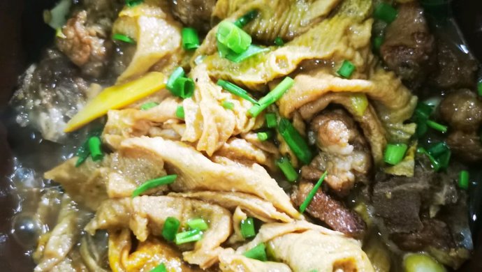 油豆皮炖排骨