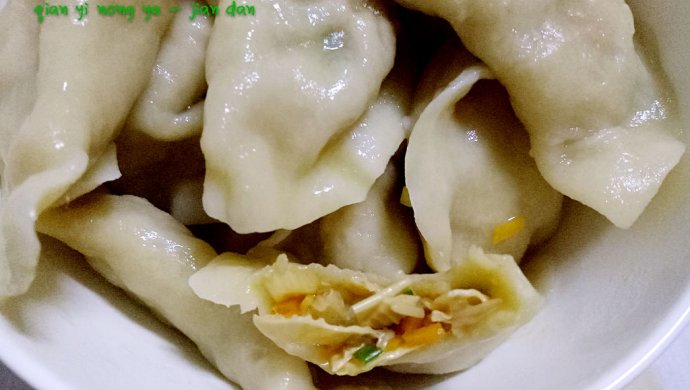 豆油皮素饺子