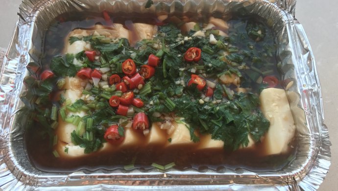 锡纸盒内脂豆腐