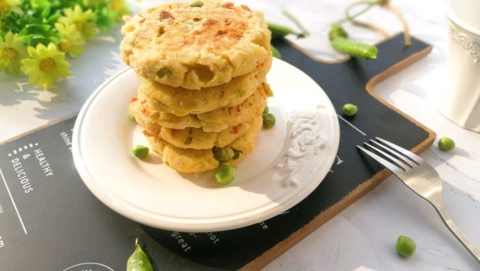 时蔬豆渣饼