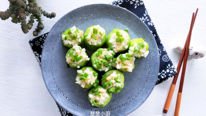 蒜蓉干贝蒸丝瓜