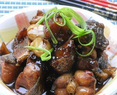 红烧花鲢鱼段