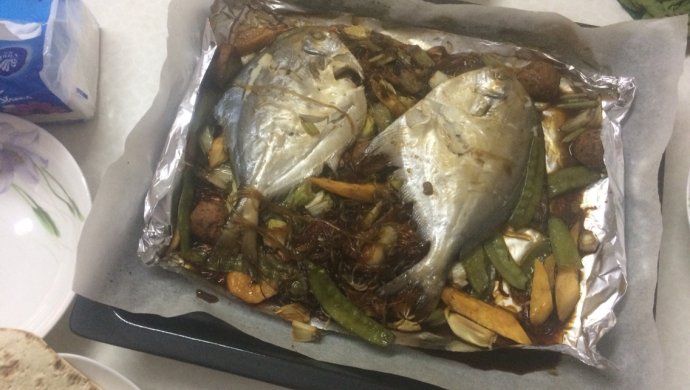 烤平鱼