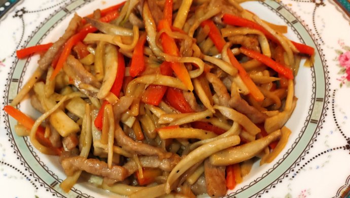 有点鲜的杏鲍菇炒肉