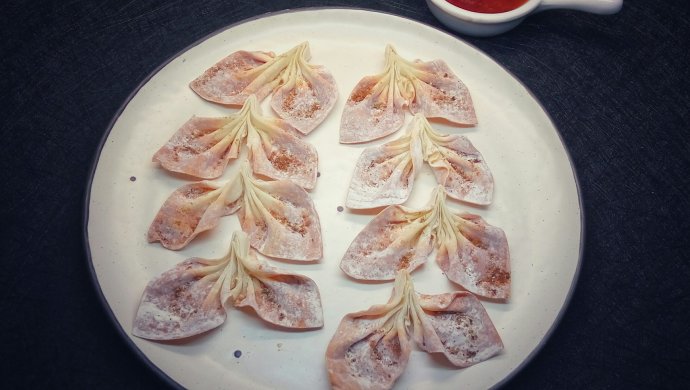 椒盐烤云吞皮