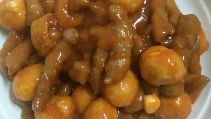 酸甜里脊肉鹌鹑蛋