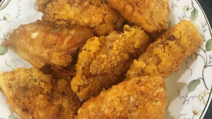 面包糠炸鸡翅