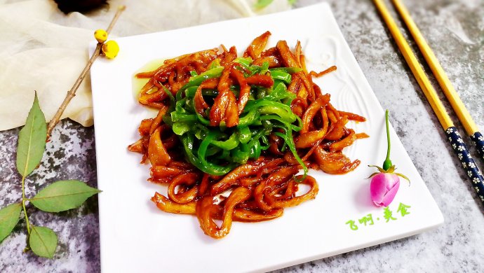 青椒糖醋面筋～面筋吃出肉味道