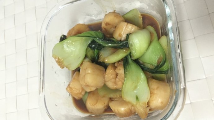 上海青炒鲜贝