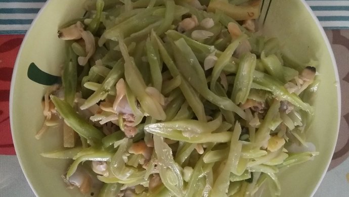芸豆炒蚬子