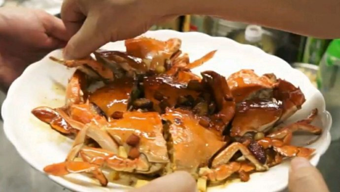 原汁原味炒青蟹