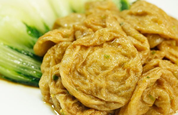 菜心和素面筋，原来也可以做得这么讲究！