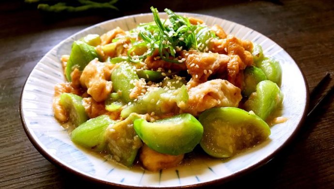 丝瓜油面筋