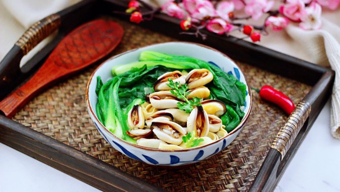 上汤豆皮青口小白菜