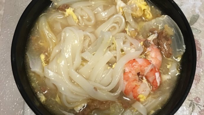鲜虾清汤挂面
