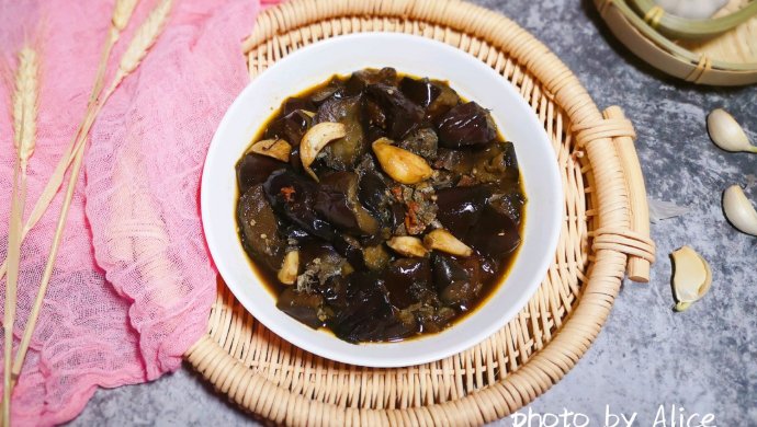 下饭菜~蟹香牛肉酱烧茄子