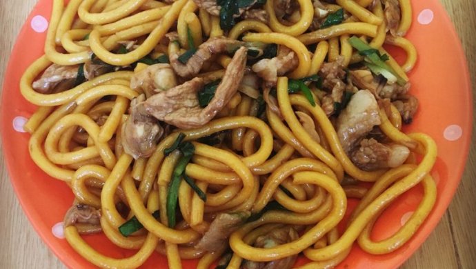 肉丝蚬子炒叉子
